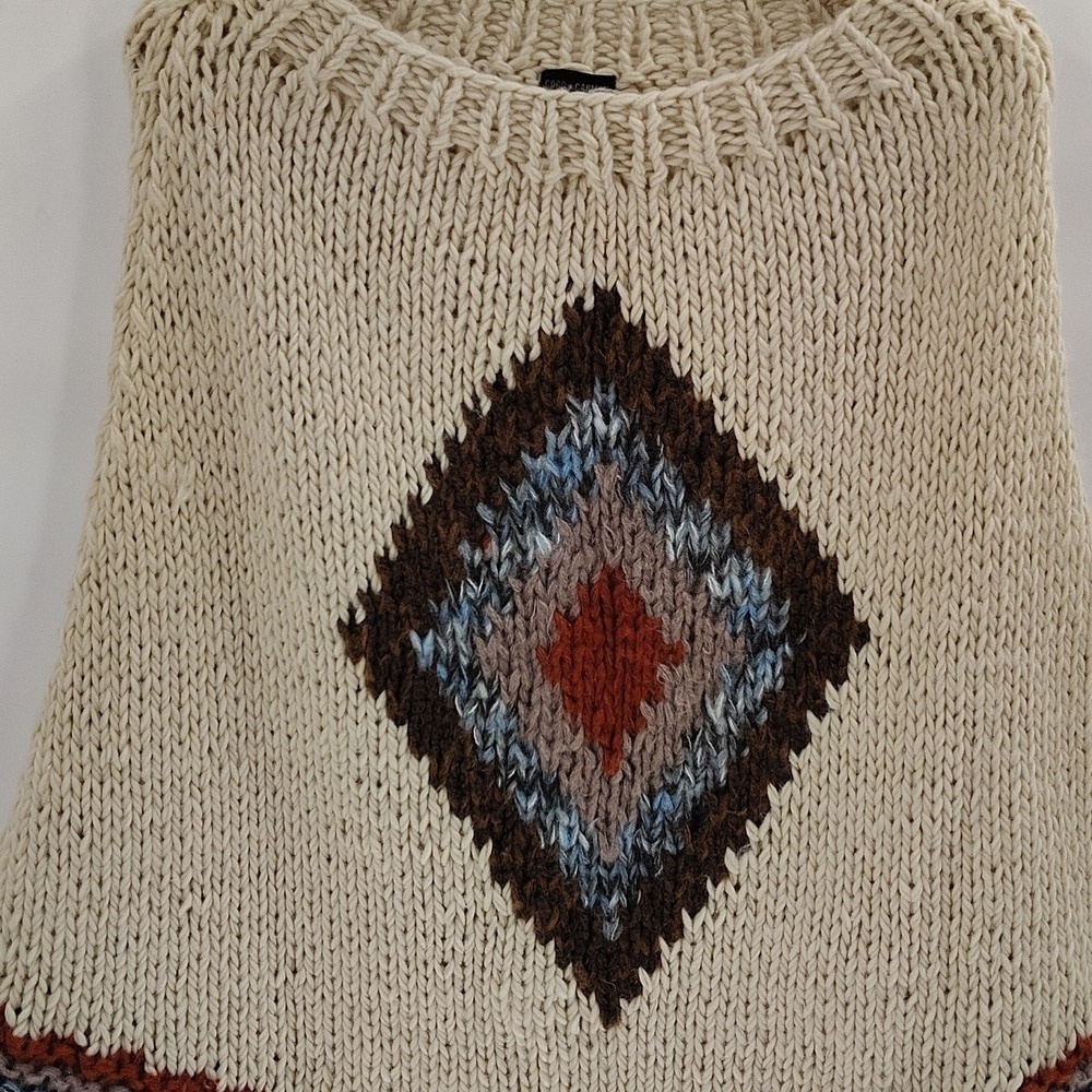 COCO + CARMEN poncho shrug OS Bohemian with fringe - Picture 2 of 6